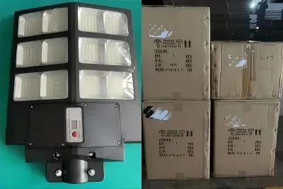 Do Beninu wysłano 6 zestawów próbek lamp ulicznych ABS o mocy 30 W